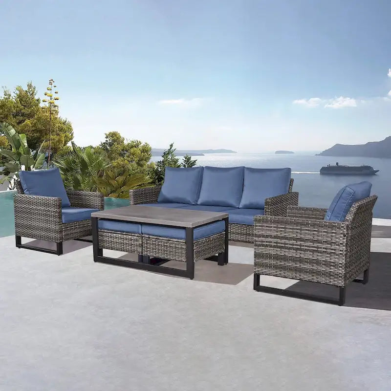 Table de jardin, table basse d'extérieur, table d'appoint de jardin