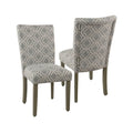 Chaise de salle à manger géométrique Parsons gris cendré