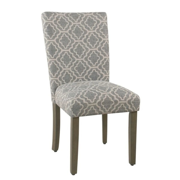 Chaise de salle à manger géométrique Parsons gris cendré