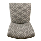 Chaise de salle à manger géométrique Parsons gris cendré