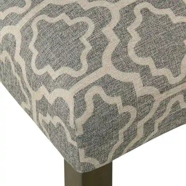 Chaise de salle à manger géométrique Parsons gris cendré
