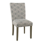 Chaise de salle à manger géométrique Parsons gris cendré