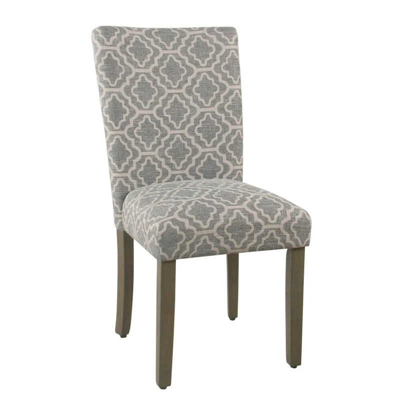 Chaise de salle à manger géométrique Parsons gris cendré