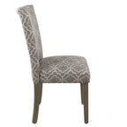 Chaise de salle à manger géométrique Parsons gris cendré