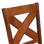 Table à manger extensible tréteaux noyer foncé