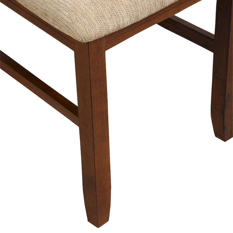 Table à manger extensible tréteaux noyer foncé