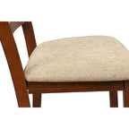 Table à manger extensible tréteaux noyer foncé