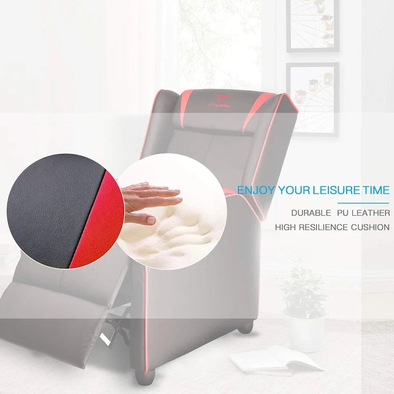 Fauteuil inclinable de jeu, dossier haut style course, siège de cinéma