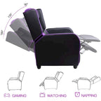 Fauteuil inclinable de jeu, dossier haut style course, siège de cinéma