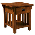 Table d'appoint de style Mission avec tiroir