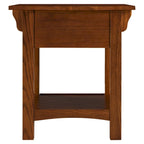 Table d'appoint de style Mission avec tiroir