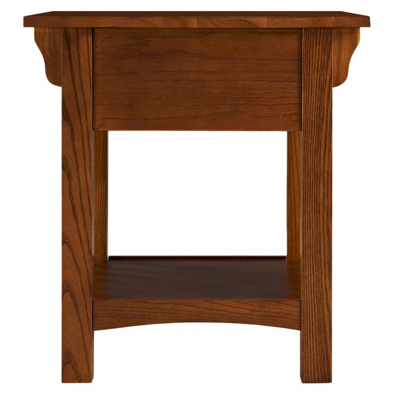 Table d'appoint de style Mission avec tiroir