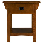 Table d'appoint de style Mission avec tiroir
