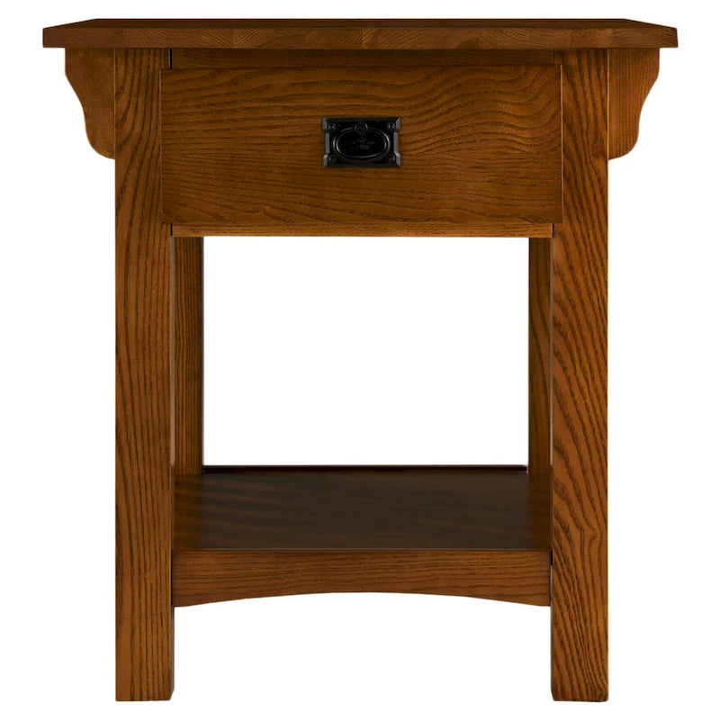 Table d'appoint de style Mission avec tiroir