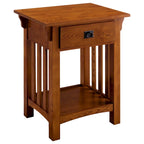 Table d'appoint de style Mission avec tiroir
