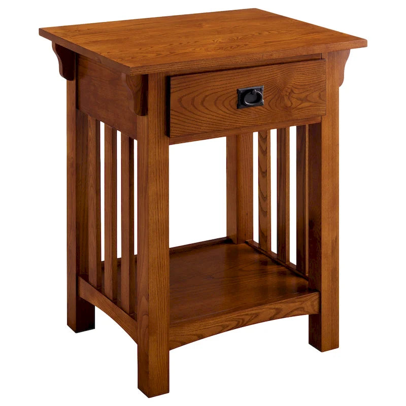 Table d'appoint de style Mission avec tiroir