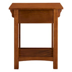 Table d'appoint de style Mission avec tiroir