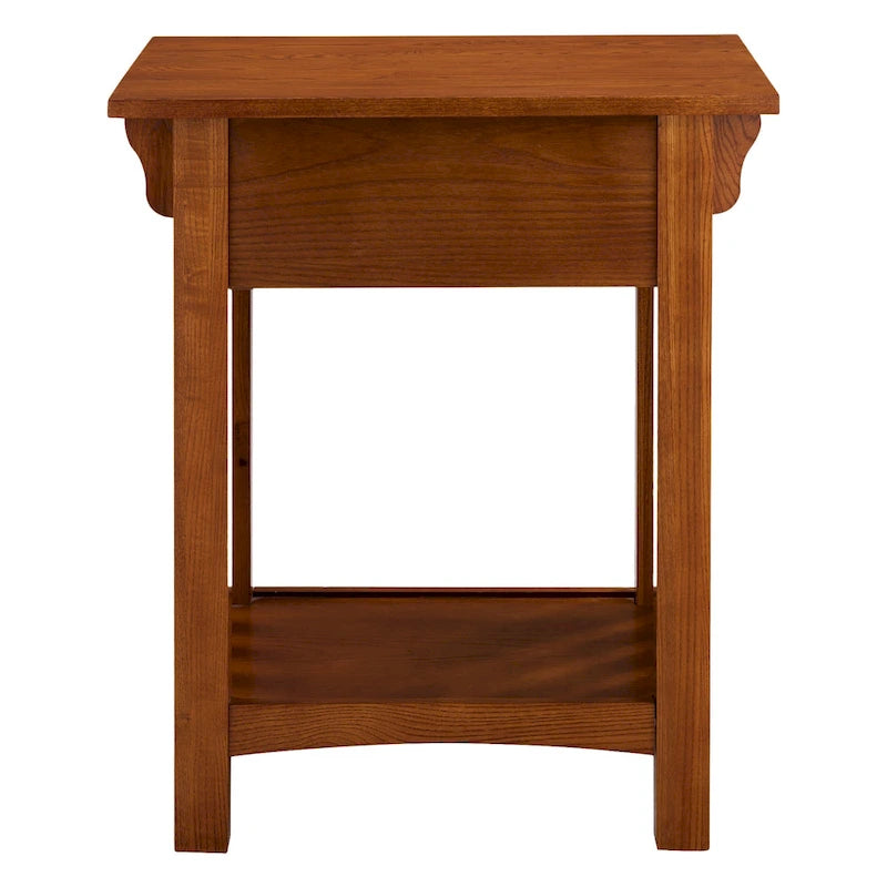 Table d'appoint de style Mission avec tiroir