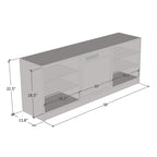 Meuble TV moderne 58" avec cheminée électrique