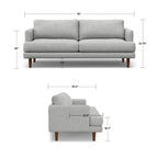 Canapé Mid-Century Moderne de 193 cm de large