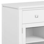 Buffet contemporain en acajou massif de 137 cm de large
