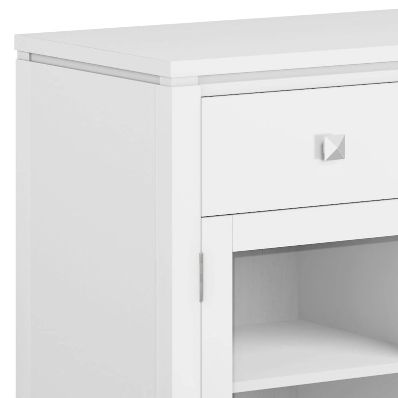 Buffet contemporain en acajou massif de 137 cm de large