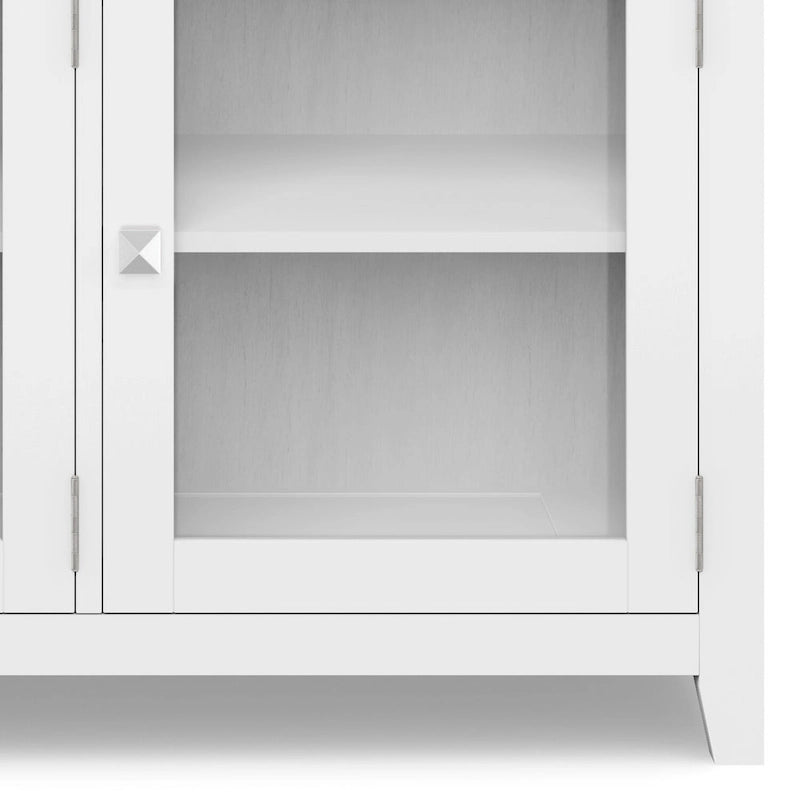 Buffet contemporain en acajou massif de 137 cm de large