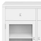 Buffet contemporain en acajou massif de 137 cm de large