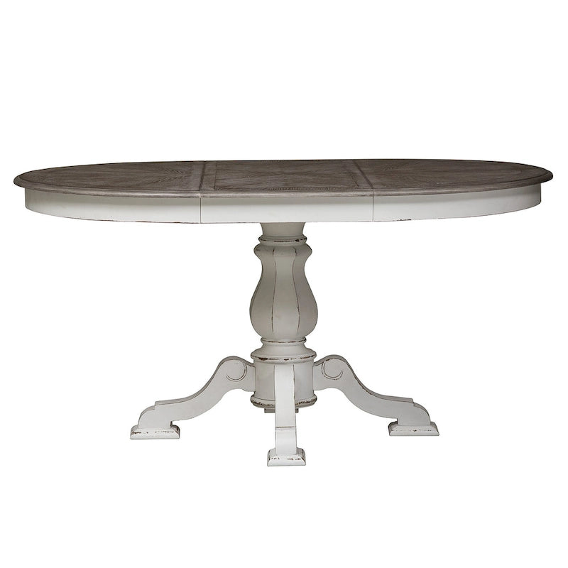 Table à pied central