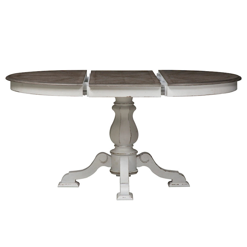 Table à pied central