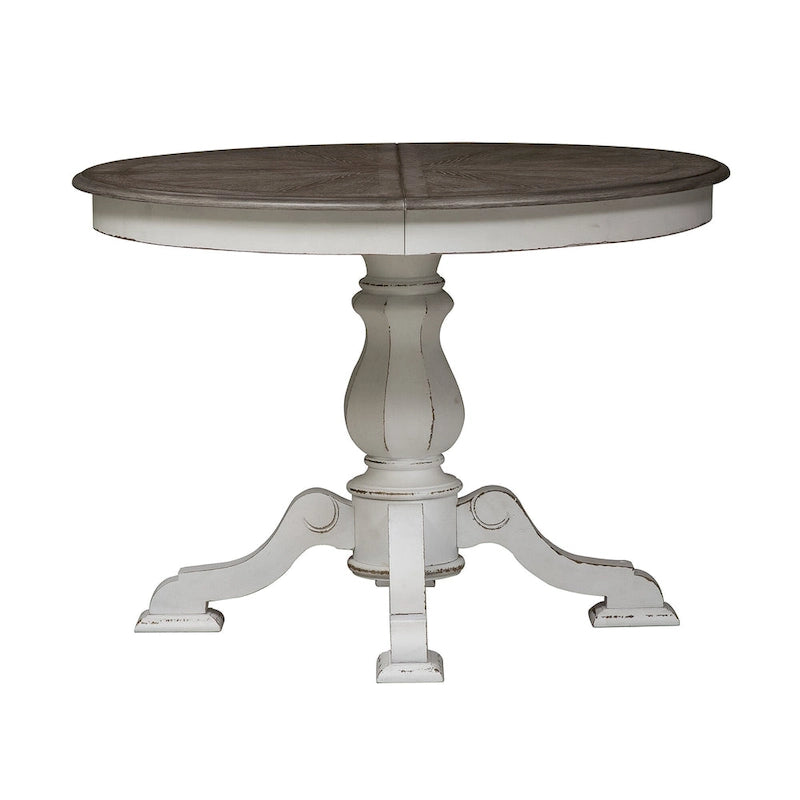Table à pied central