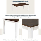 Table de salle à manger avec chaises et banc