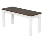 Table de salle à manger avec chaises et banc