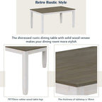 Table de salle à manger avec chaises et banc