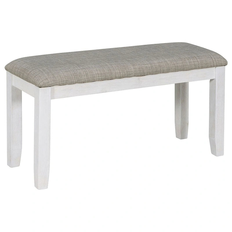 Table de salle à manger avec chaises et banc