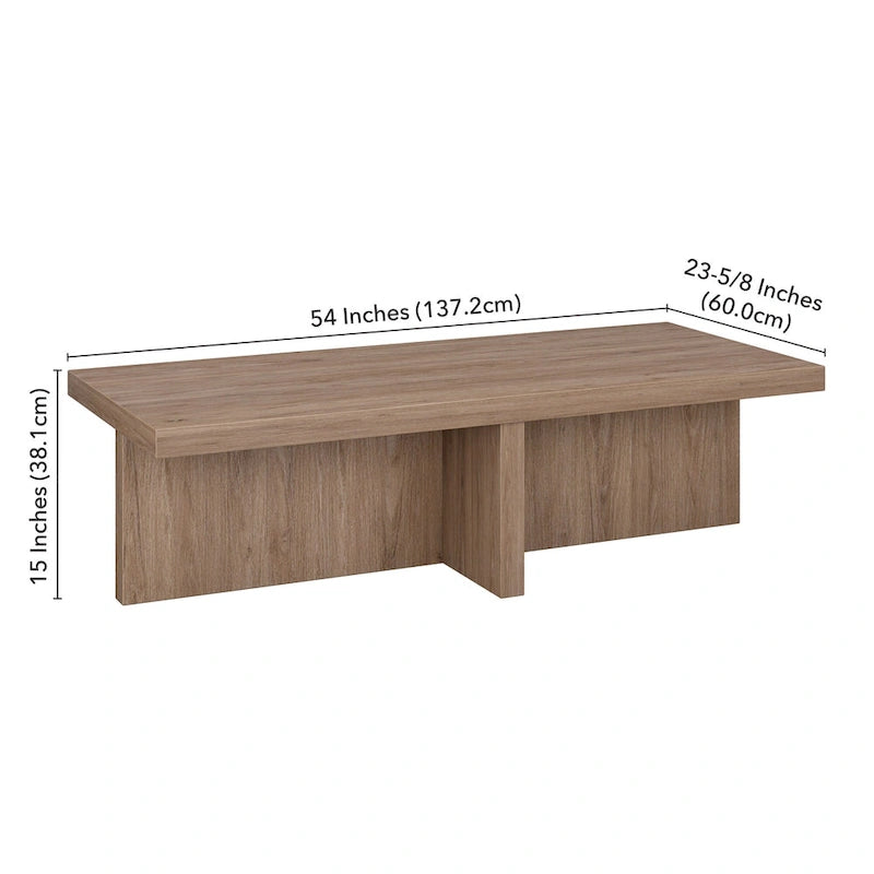 Table basse rectangulaire de 54 po de largeur