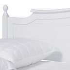 Lit de repos double style cottage avec lit gigogne escamotable