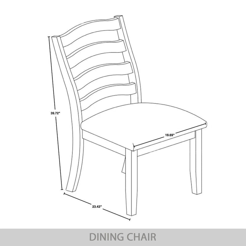 Chaise de salle à manger en bois