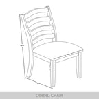 Chaise de salle à manger en bois