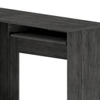 Bureau d'angle avec deux tiroirs, une étagère et un compartiment UC