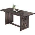 Grande table de salle à manger rustique de 180 cm pour 6 à 8 personnes