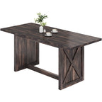 Grande table de salle à manger rustique de 180 cm pour 6 à 8 personnes