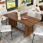 Grande table de salle à manger rustique de 180 cm pour 6 à 8 personnes