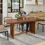 Grande table de salle à manger rustique de 180 cm pour 6 à 8 personnes