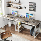 Bureau pour deux personnes de 200 cm avec étagère
