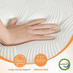 Cadre de lit réglable avec matelas hybride en mousse à mémoire de forme de 35,5 cm
