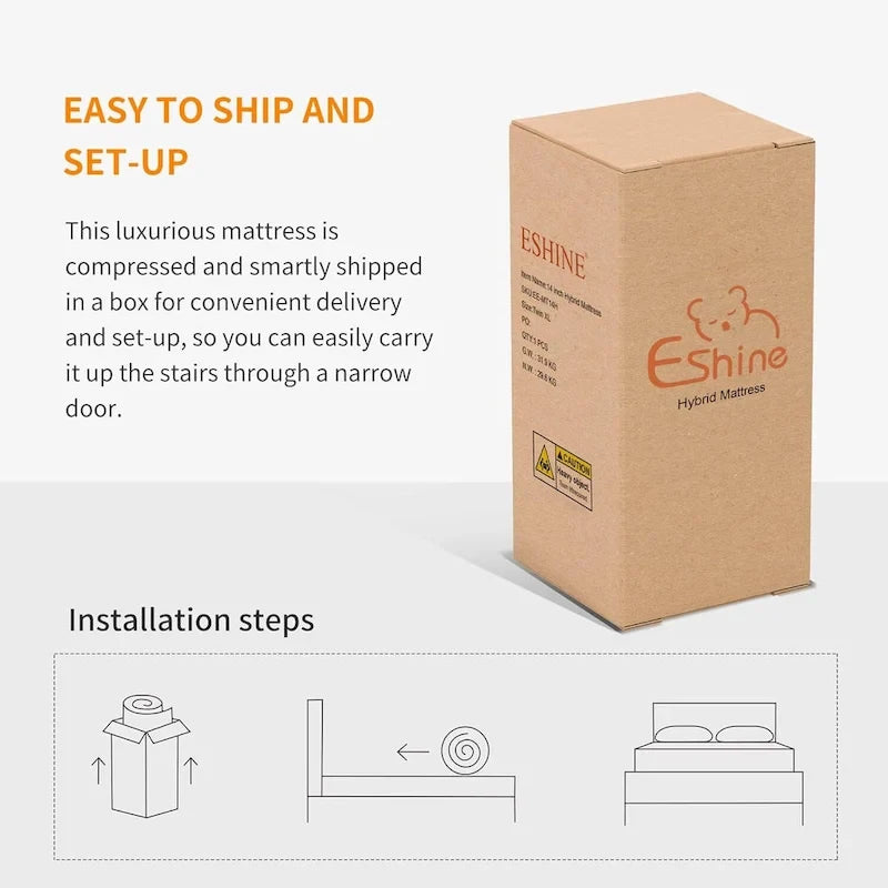 Cadre de lit réglable avec matelas hybride en mousse à mémoire de forme de 35,5 cm