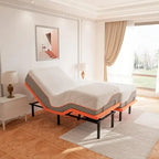 Cadre de lit réglable avec matelas hybride en mousse à mémoire de forme de 35,5 cm