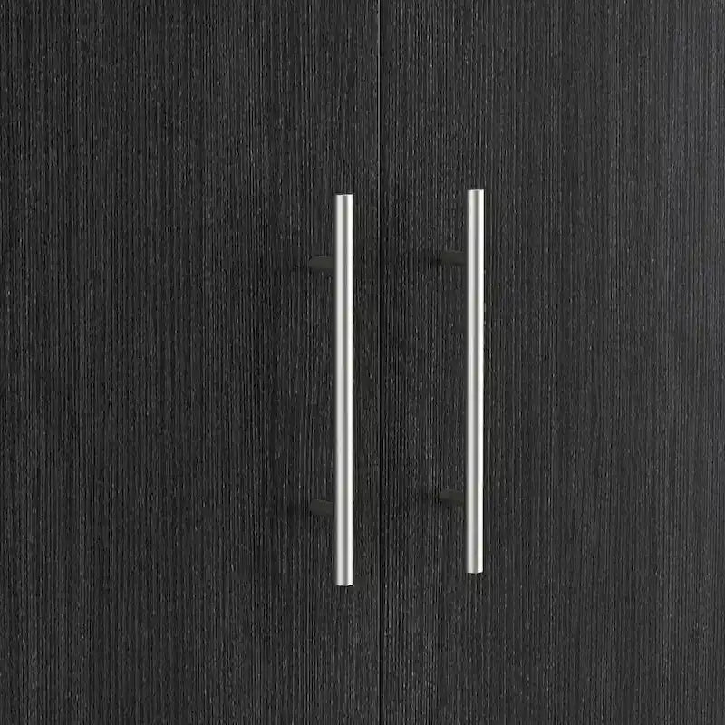 Armoire 2 portes avec tiroir de rangement et tringle à vêtements