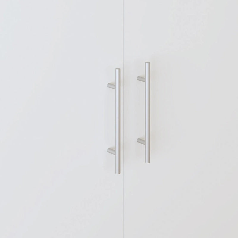 Armoire 2 portes avec tiroir de rangement et tringle à vêtements